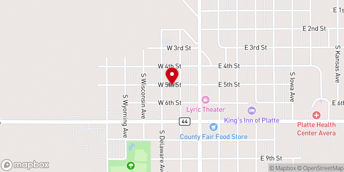 Map showing location of Missouri Valley TEC