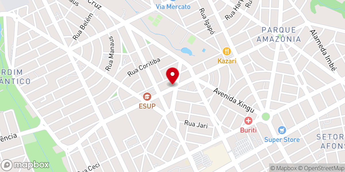 Map showing location of Assembleia De Deus Restaurando Vidas - Campo Parque Amazônia/Goiânia-GO