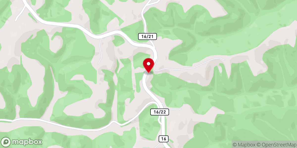 Map showing location of Millstone Church of Christ