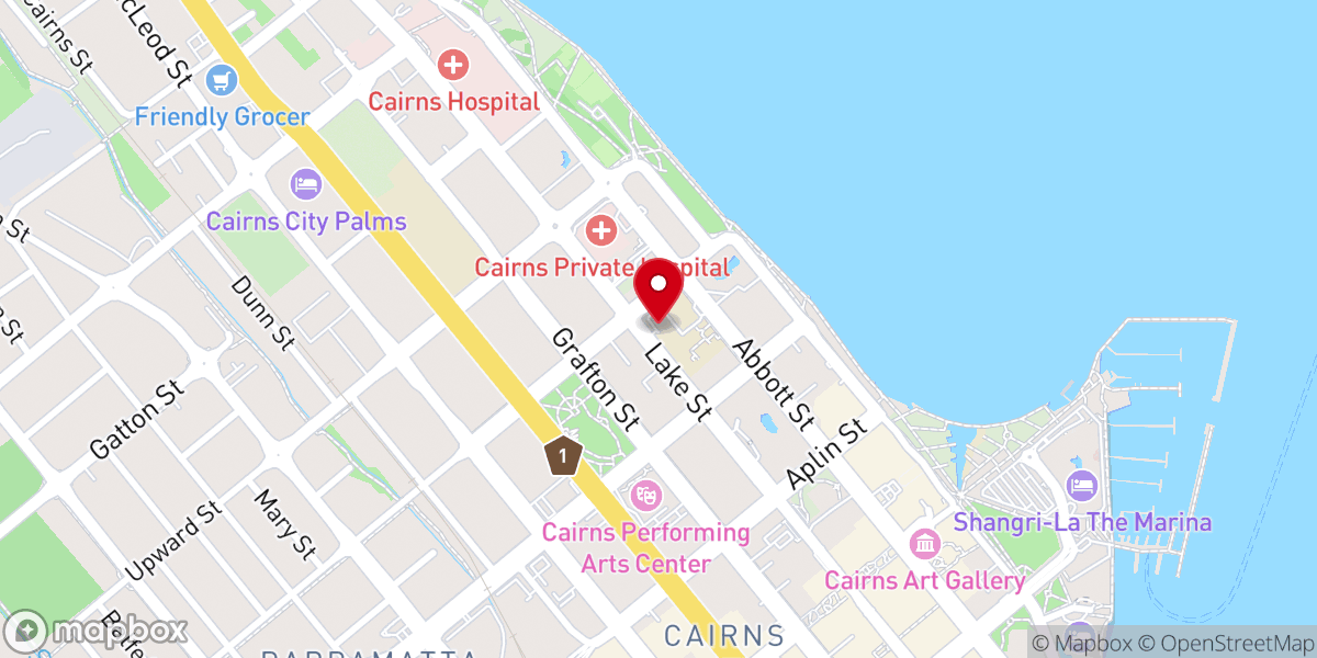 Map showing location of Diocese of Cairns