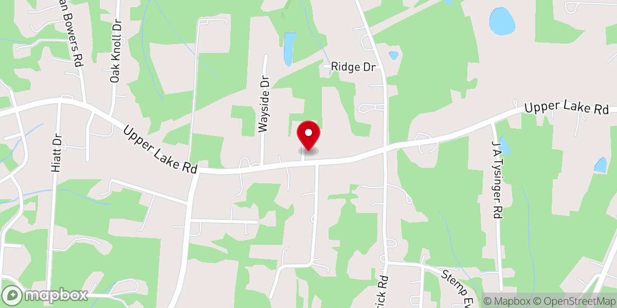 Map showing location of Wayside Tabernacle Freewill Baptist Church