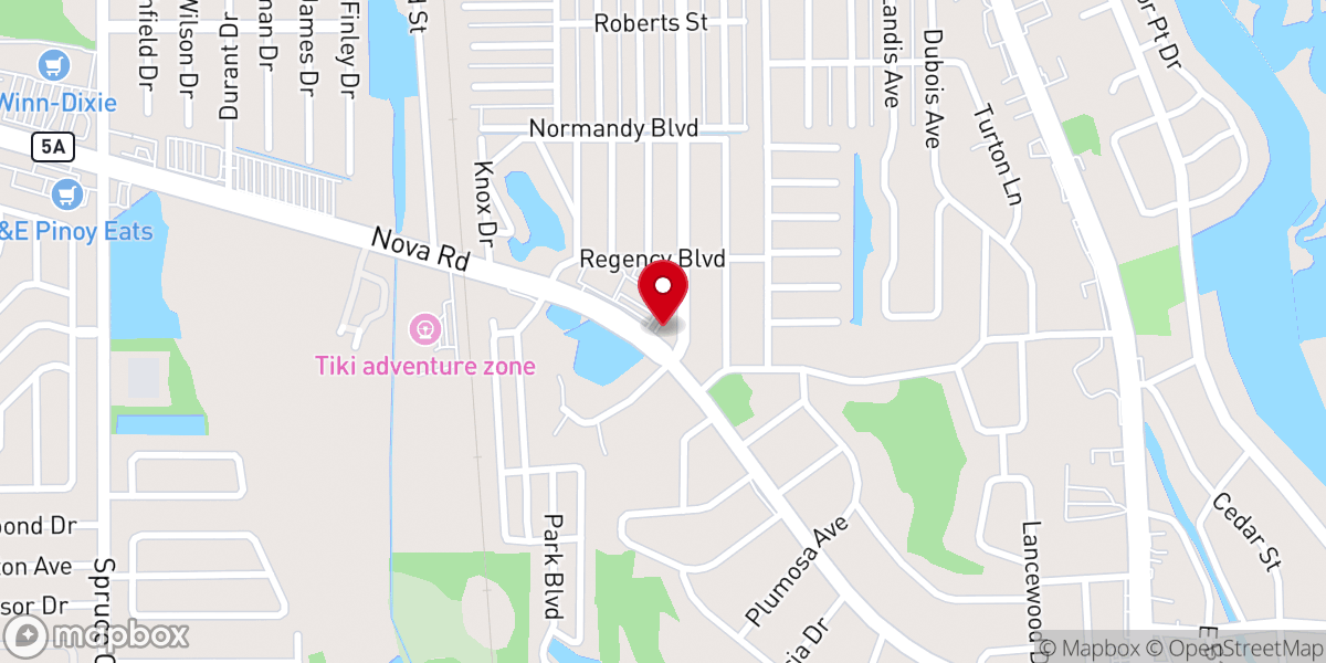 Map showing location of Port Orange Area Christian Church