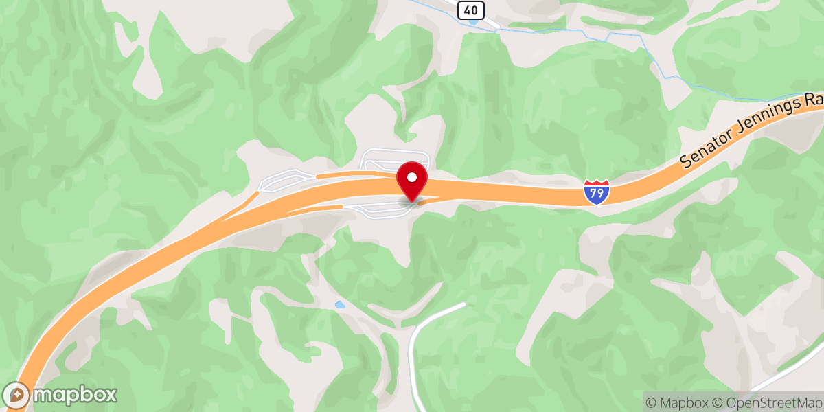 Map showing location of Walkersville Rest Area Northbound