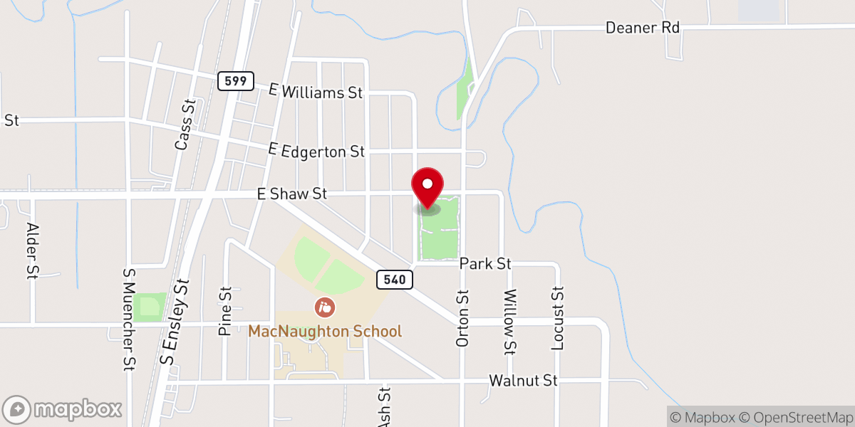 Map showing location of Ensley Park