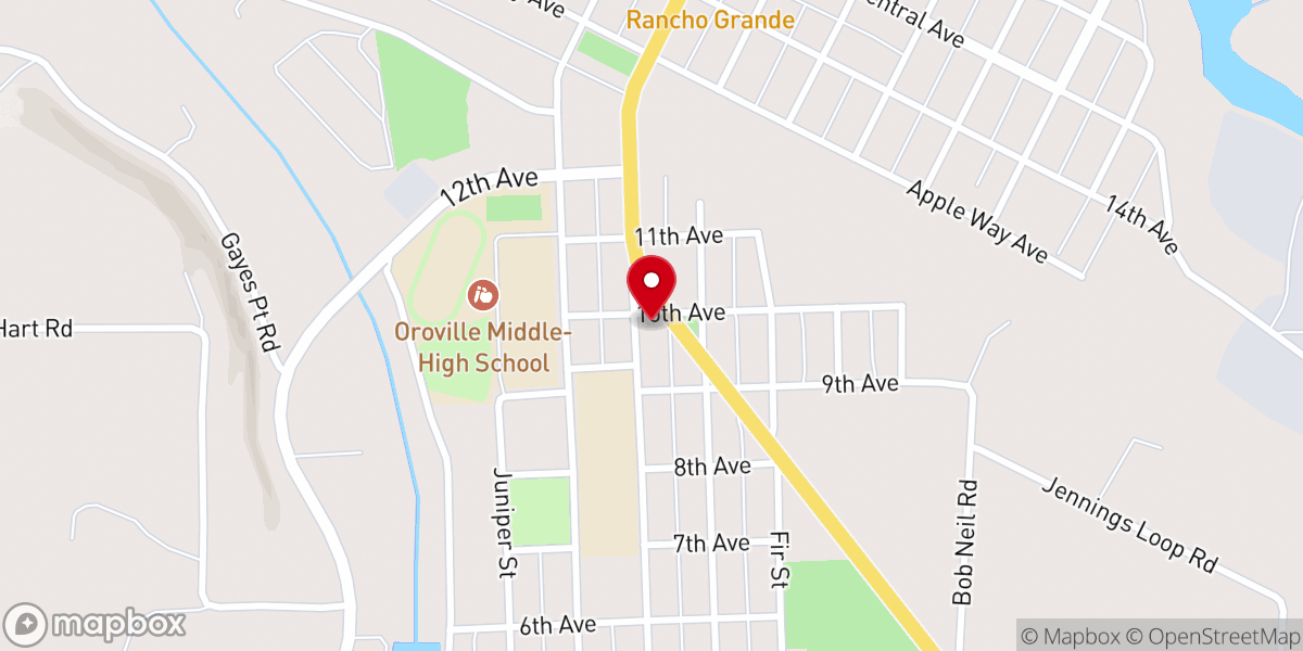 Map showing location of New Hope Bible Fellowship