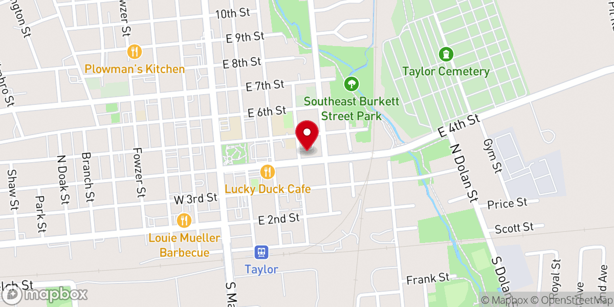 Map showing location of St. Mary's Parish Meeting Center
