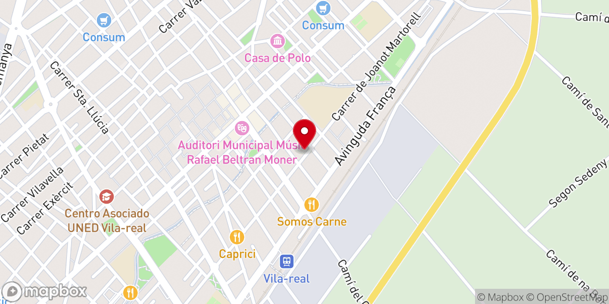 Map showing location of Iglesia de Santa Isabel de Aragón