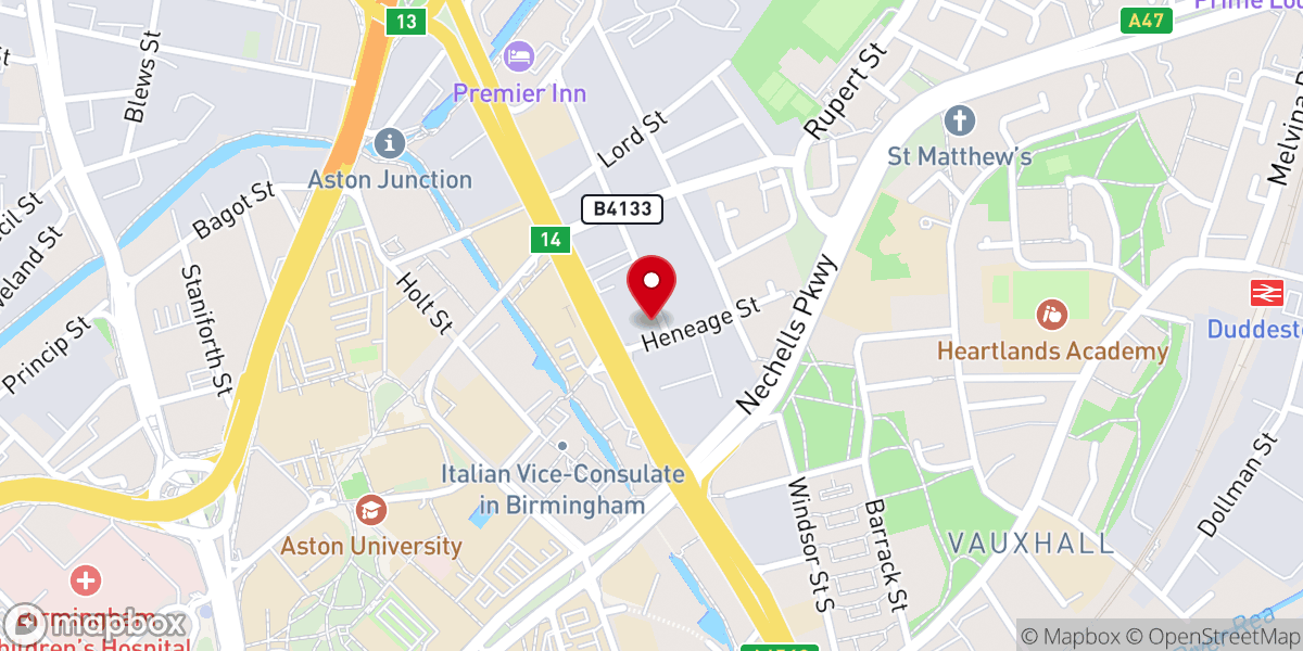Map showing location of RCCG House of Praise Christian Centre