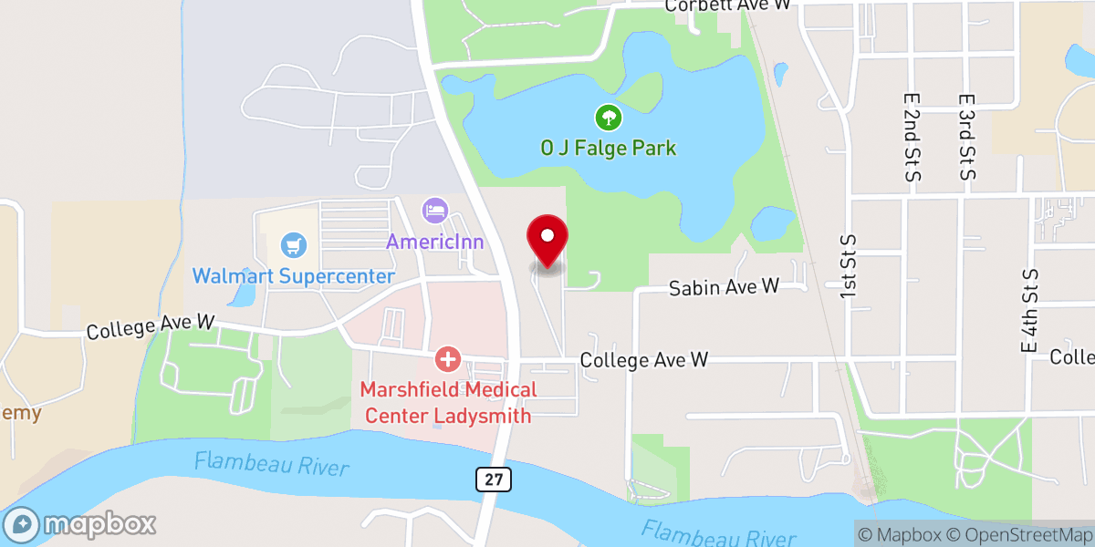 Map showing location of St John's Lutheran Church