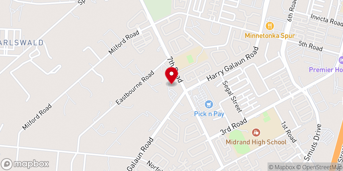 Map showing location of Calvary Methodist Church