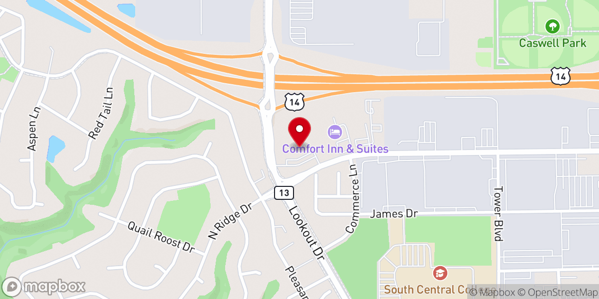 Map showing location of Peace Lutheran Church