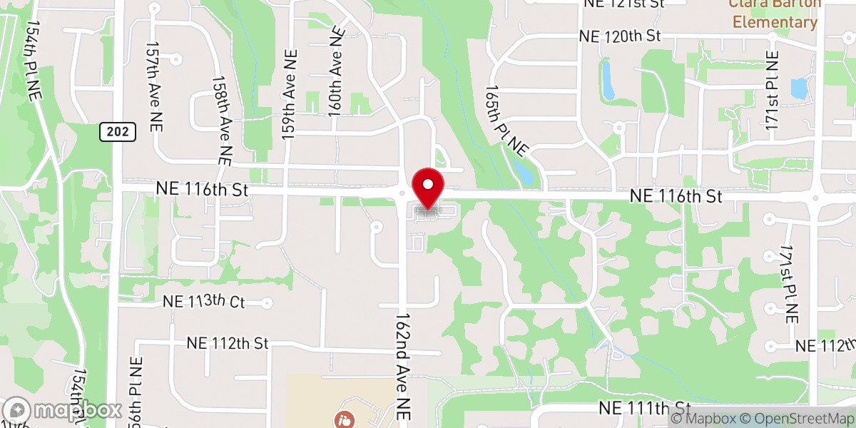 Map showing location of The Episcopal Church of the Holy Cross