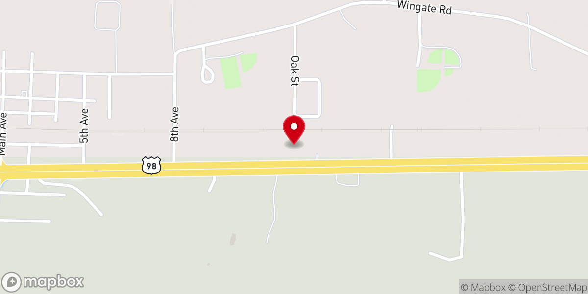 Map showing location of DISCIPLES CHAPEL