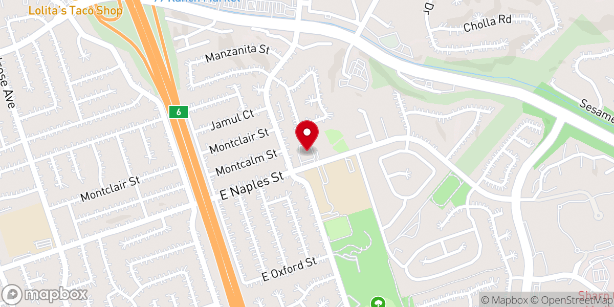 Map showing location of Bayview Presbyterian Church