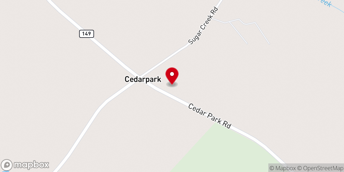 Map showing location of James Chapel
