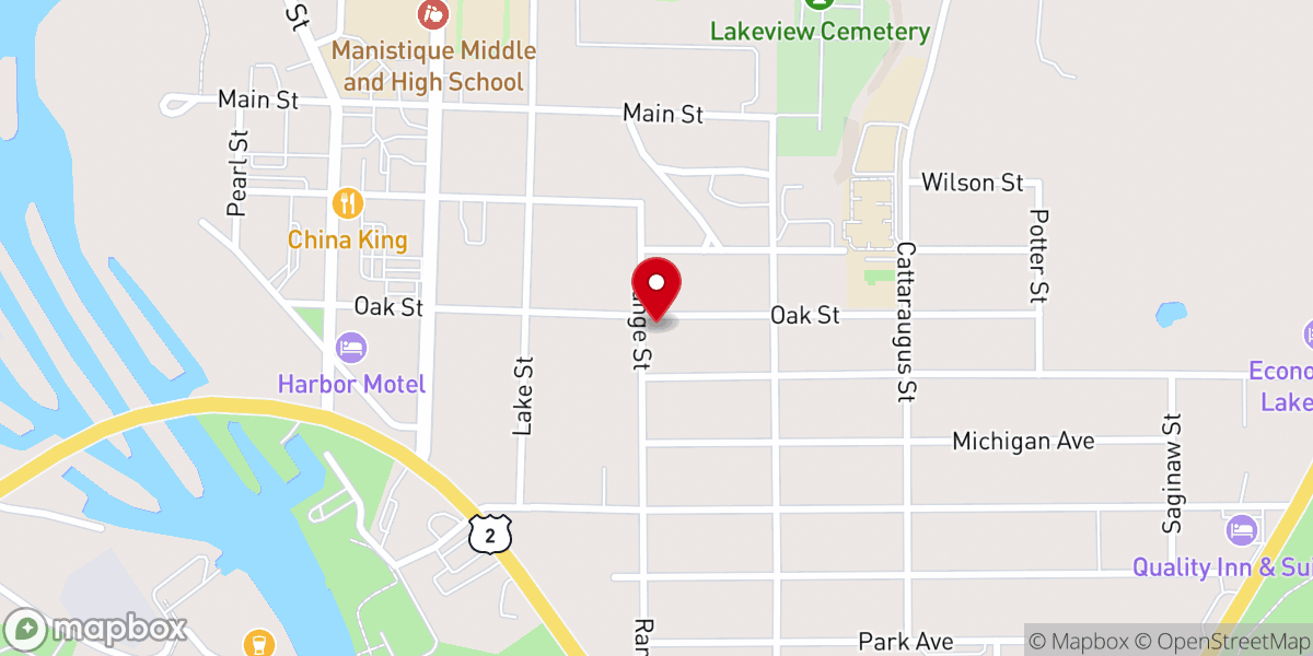 Map showing location of St Alban's Episcopal Church