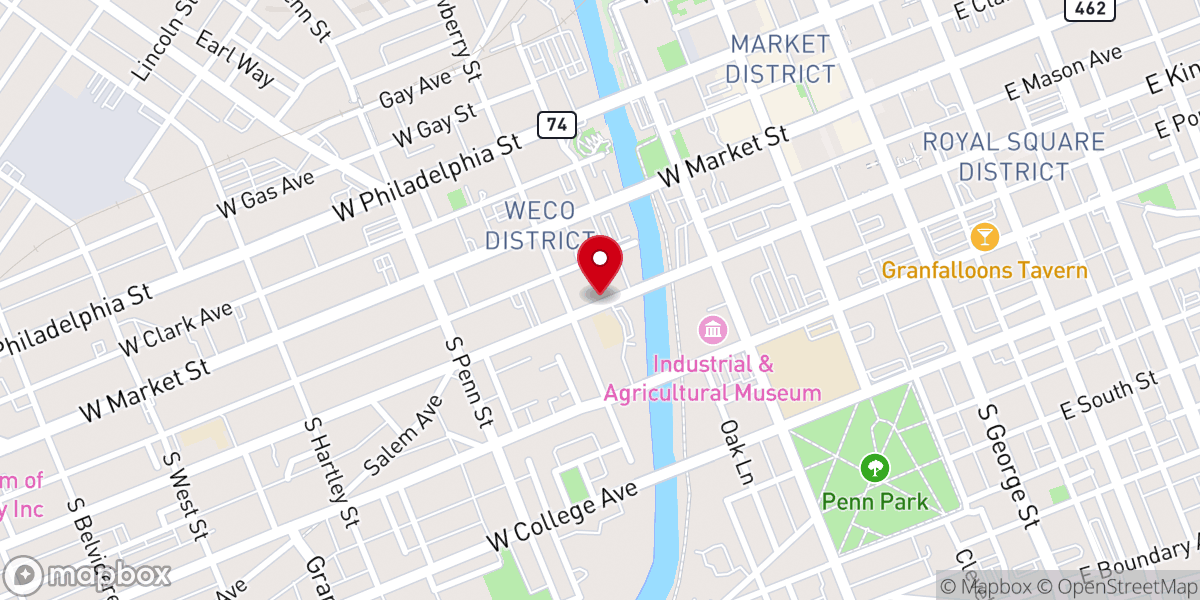 Map showing location of Love City Ministries