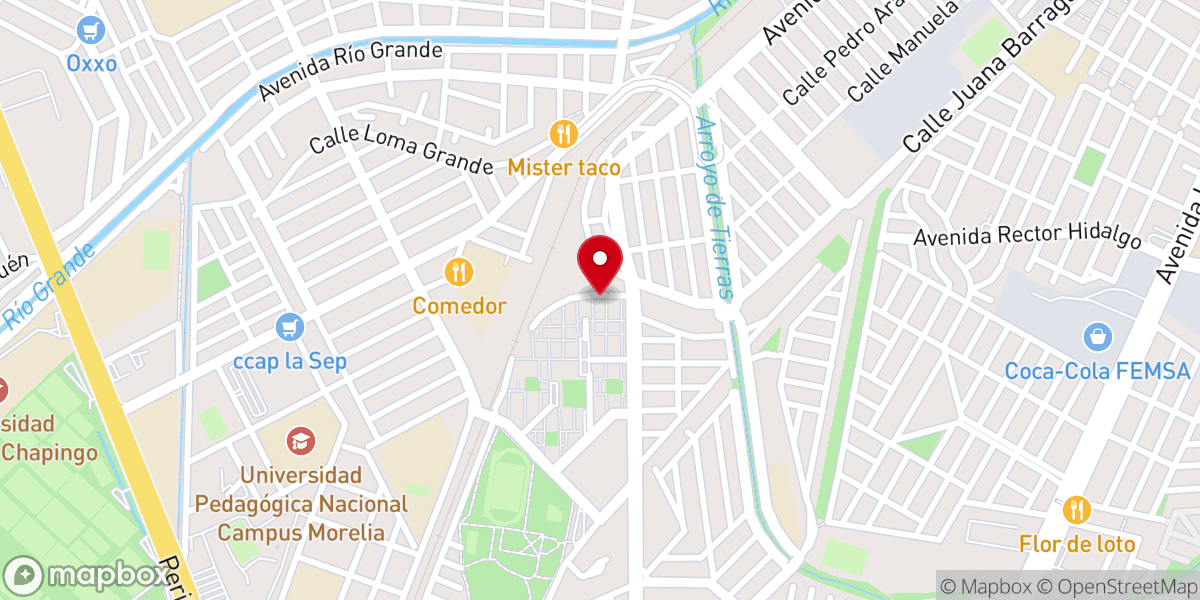 Map showing location of Templo Del Señor Resucitado