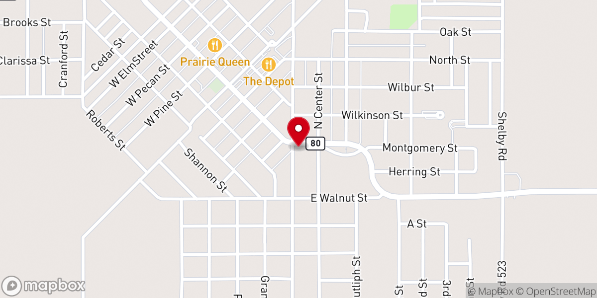 Map showing location of Nelson Memorial United Methodist Church