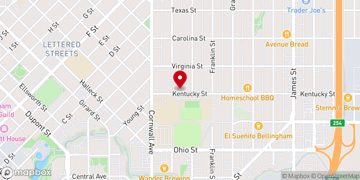 Map showing location of Hope House