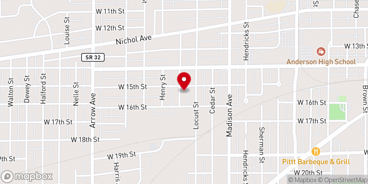 Map showing location of Wallace Temple A.M.E. Zion Church