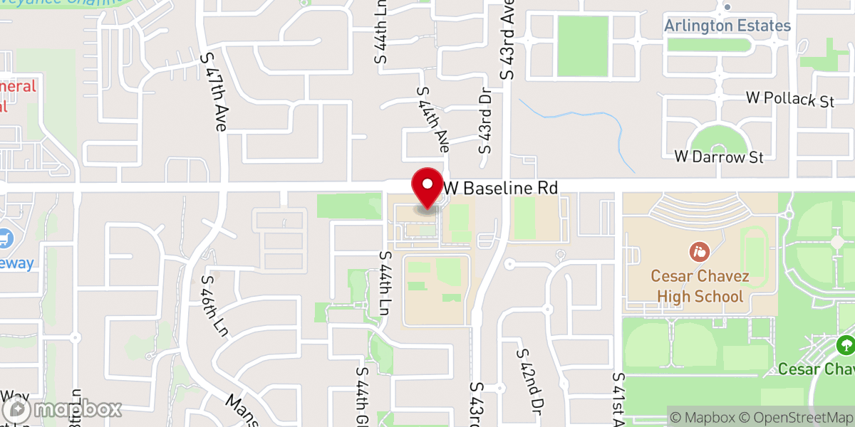 Map showing location of Christ's Church of the Valley (CCV) - Laveen