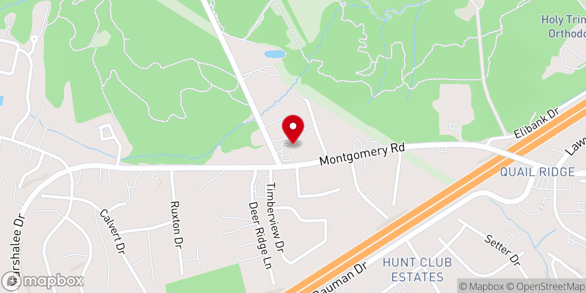 Map showing location of Mustard Seed Thrift Shop