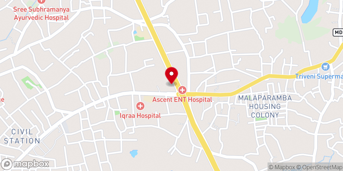 Map showing location of Christ The King Church