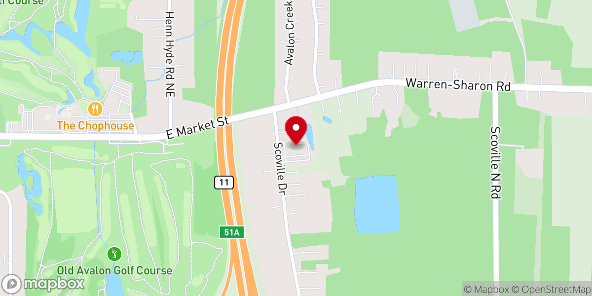 Map showing location of Queen of the Holy Rosary Roman Catholic Church