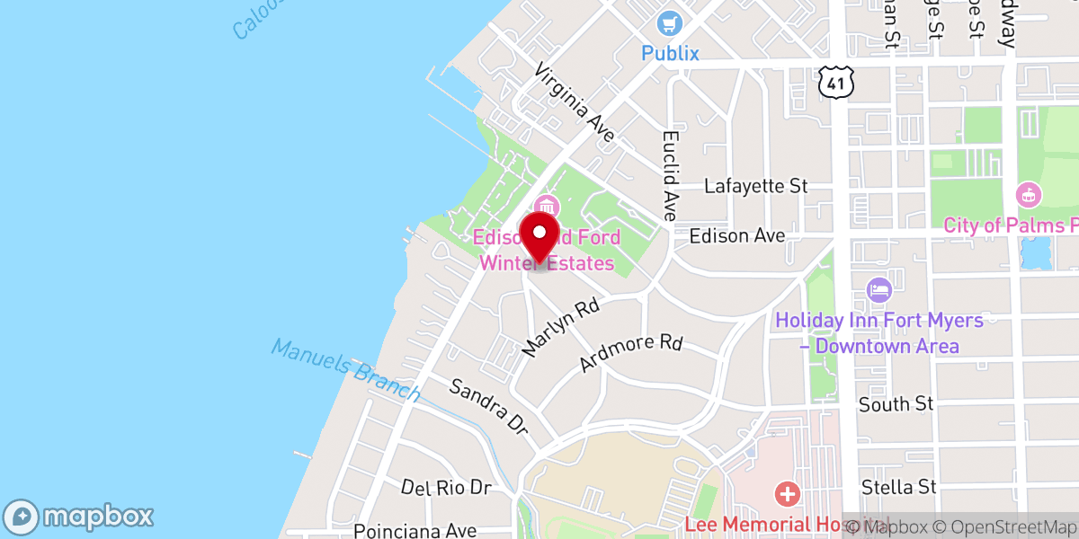Map showing location of Thomas A Edison Congregational