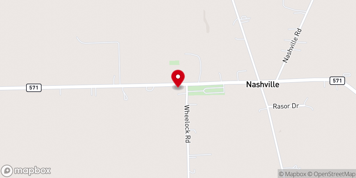 Map showing location of Nashville United Church of Christ