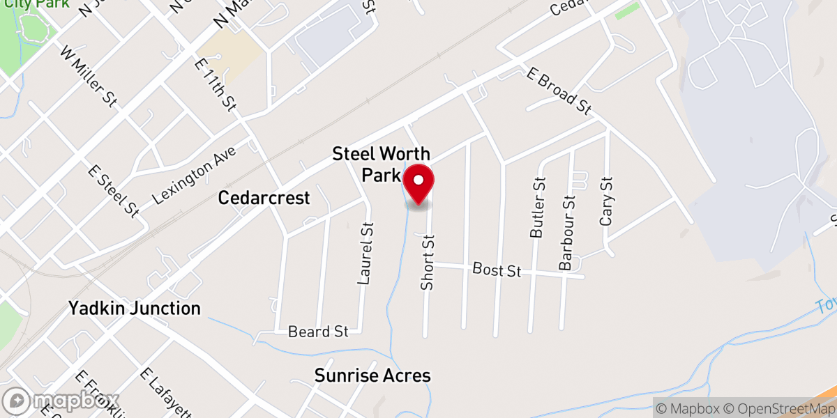 Map showing location of Miracle Ground Church of God in Christ