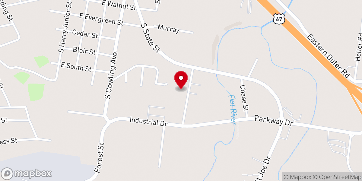 Map showing location of K Buckley Towing & Recovery