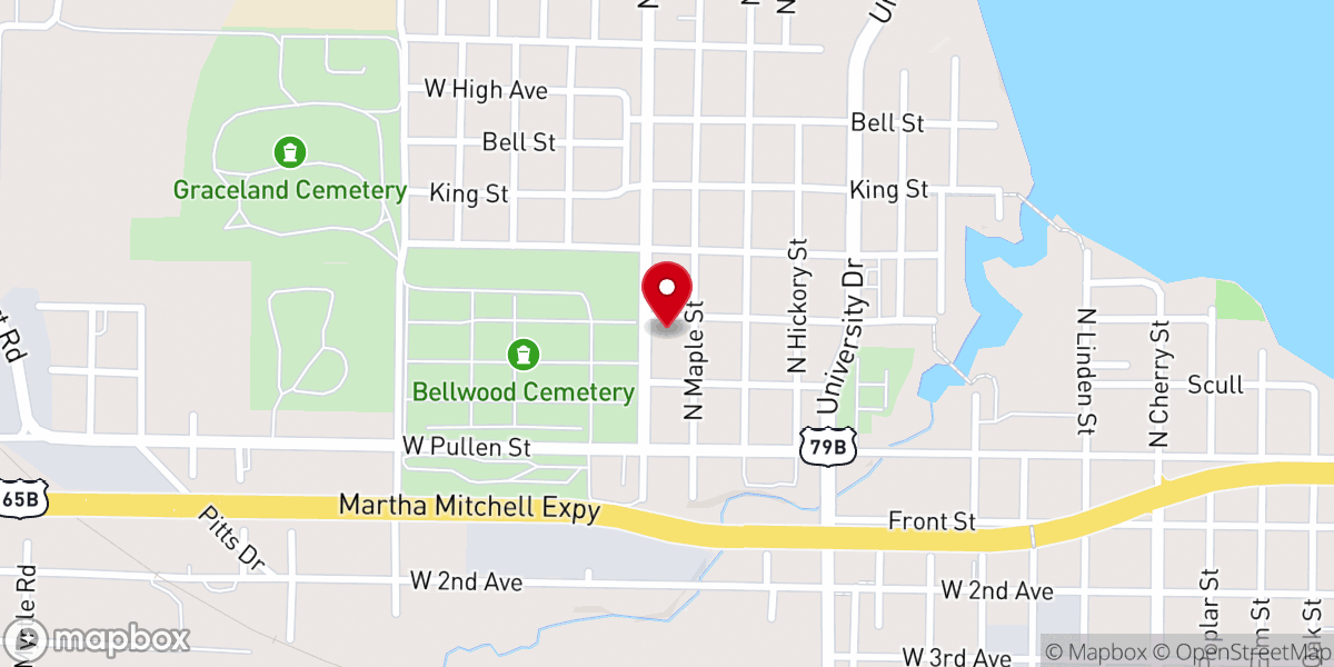 Map showing location of Shiloh Missionary Baptist Church...