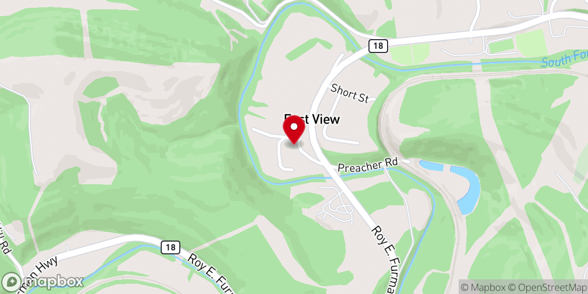 Map showing location of Martin Throck United Methodist