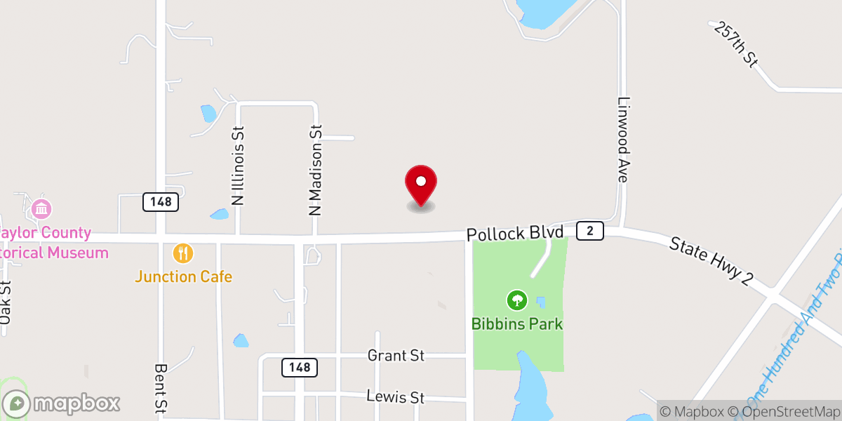 Map showing location of New Life Missionary Church