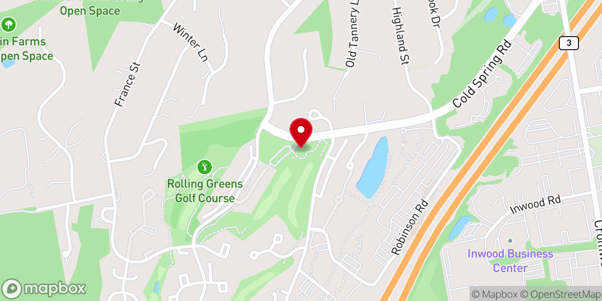 Map showing location of Casa Mia On The Green
