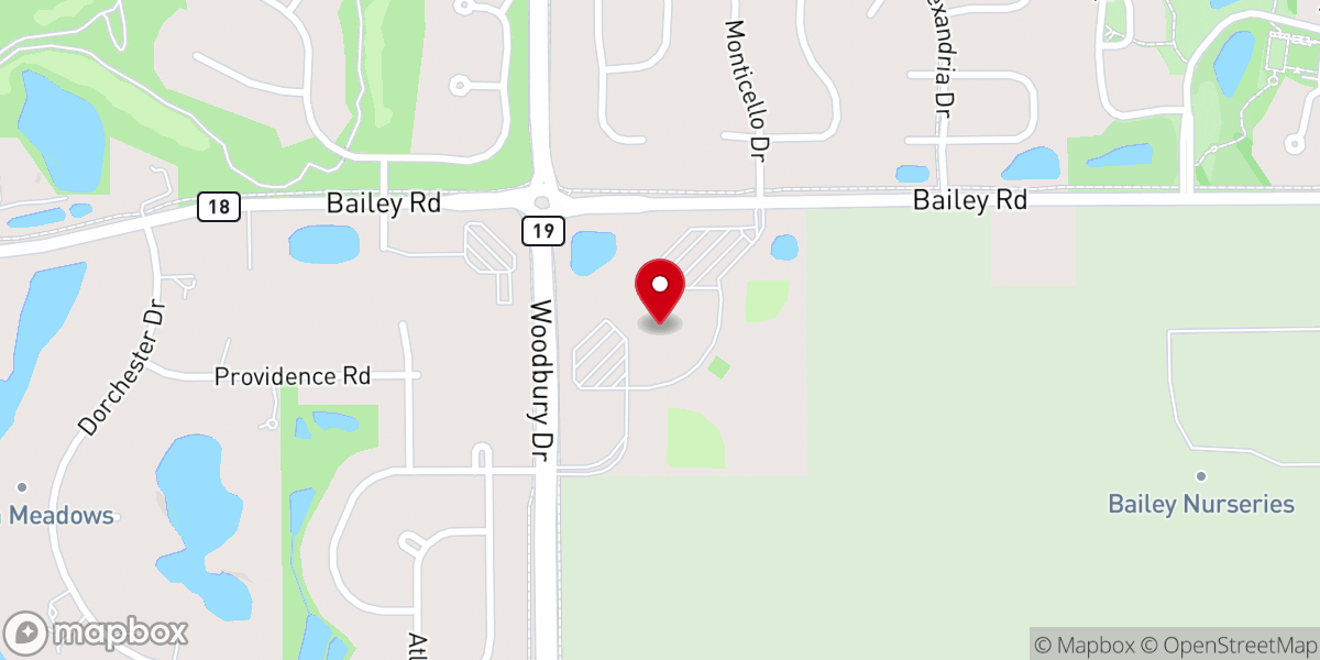 Map showing location of Saint Ambrose Catholic Community