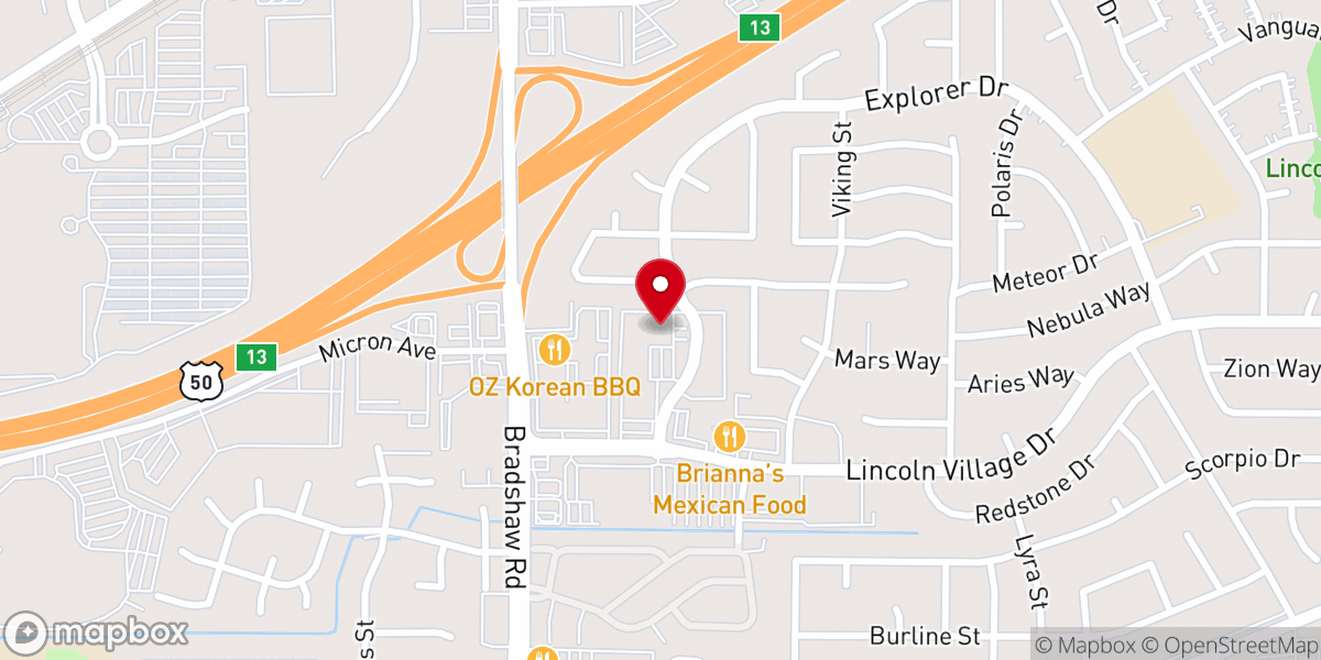 Map showing location of Flame of Fire - HQ Office