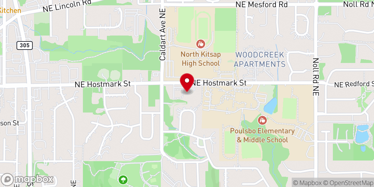 Map showing location of North Point Church