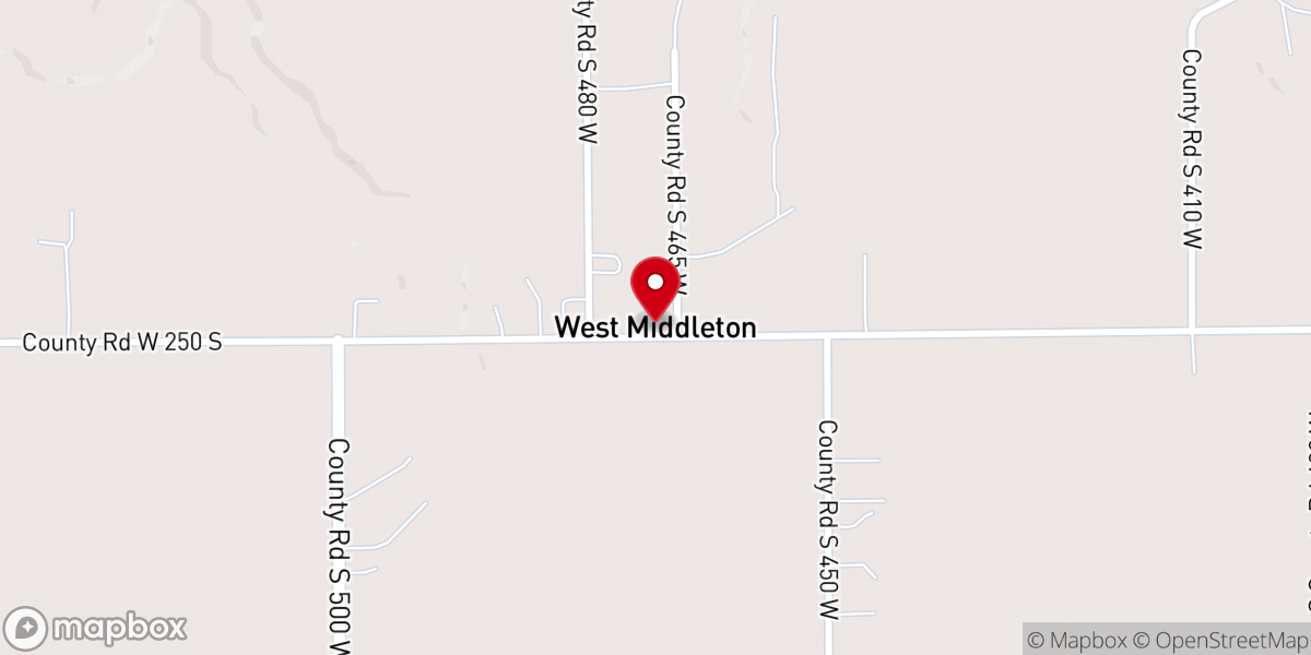 Map showing location of West Middleton