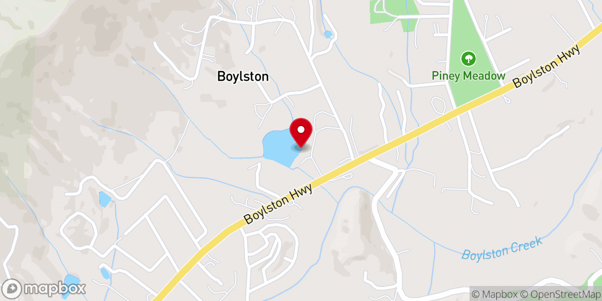 Map showing location of Mills River Church