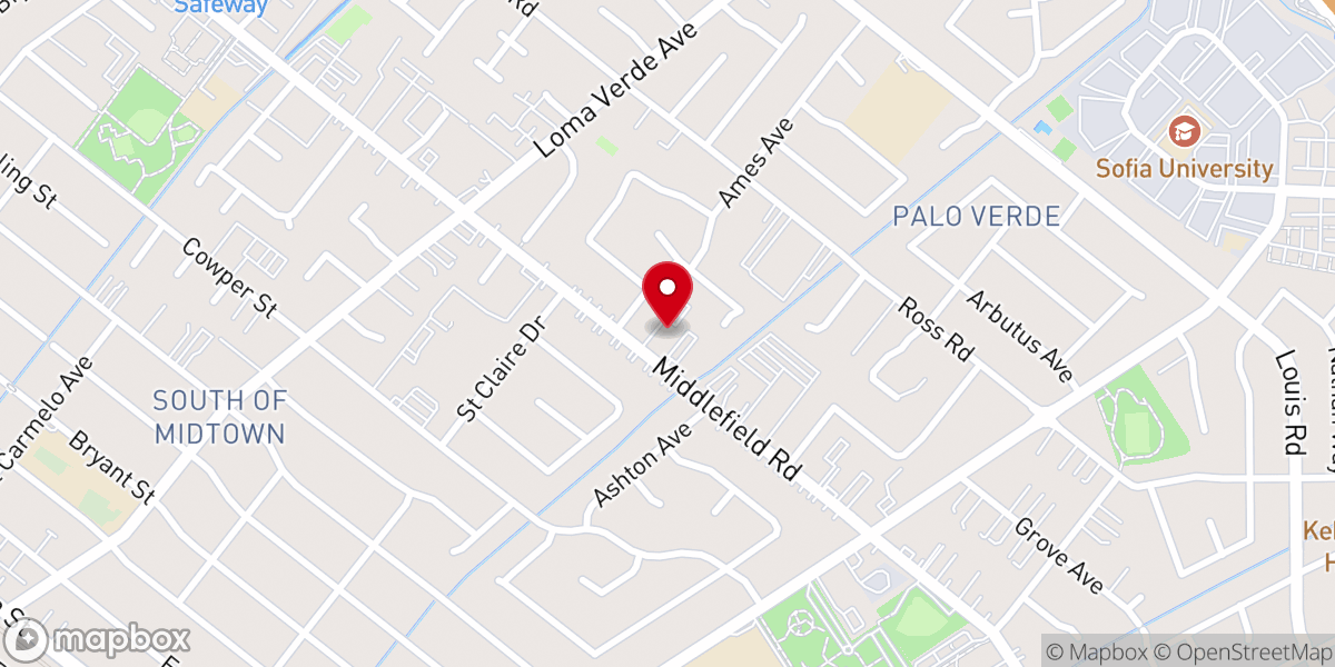 Map showing location of Holy Trinity Silicon Valley Church