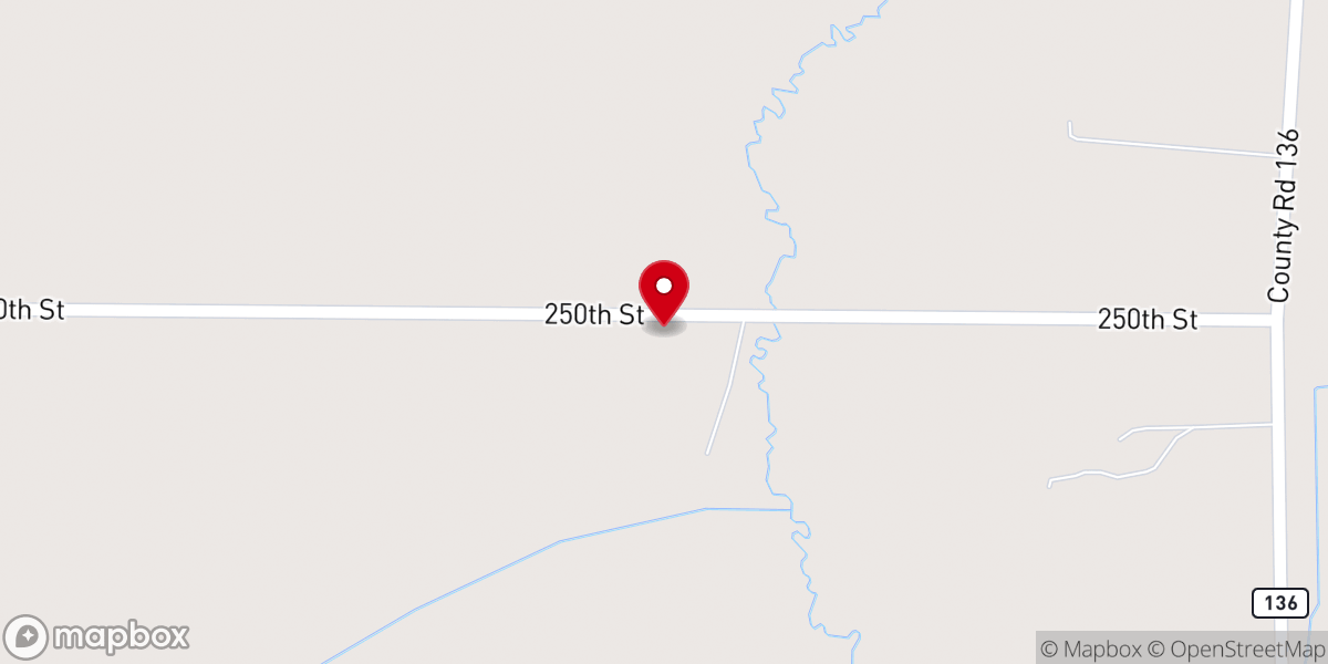 Map showing location of St. Boniface Chapel