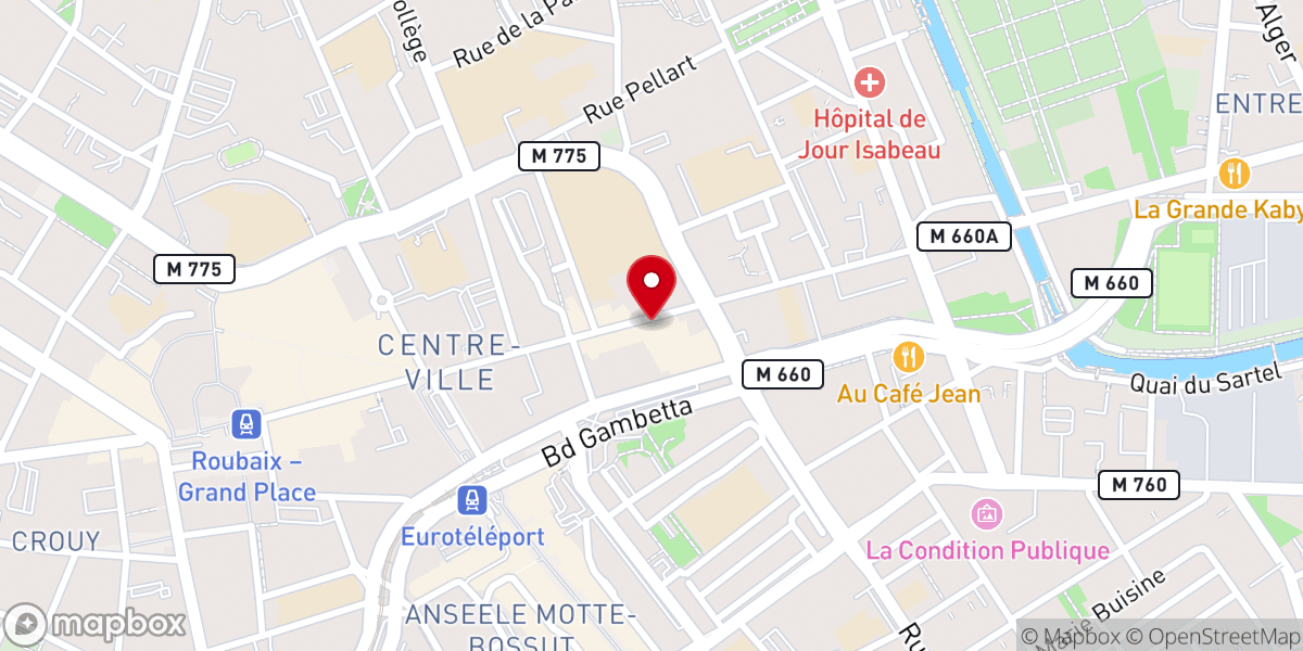 Map showing location of Église Notre Dame de Częstochowa