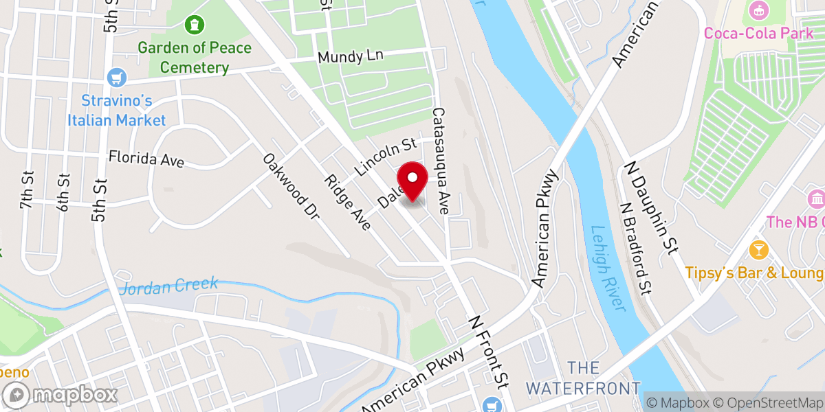Map showing location of Saint Joachim and Anne Maronite Mission