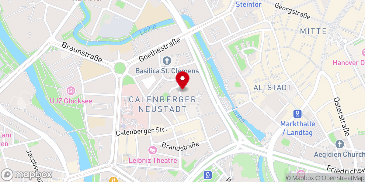 Map showing location of Evangelisch-lutherische Landeskirche Hannovers – Landeskirchenamt