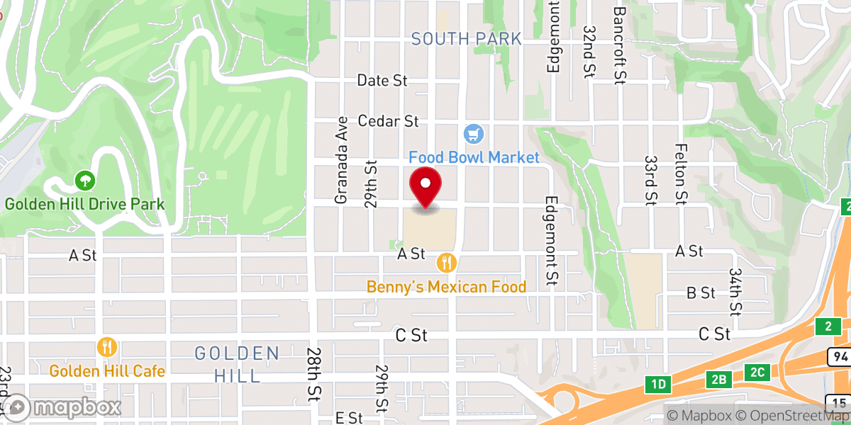 Map showing location of Parkside Church