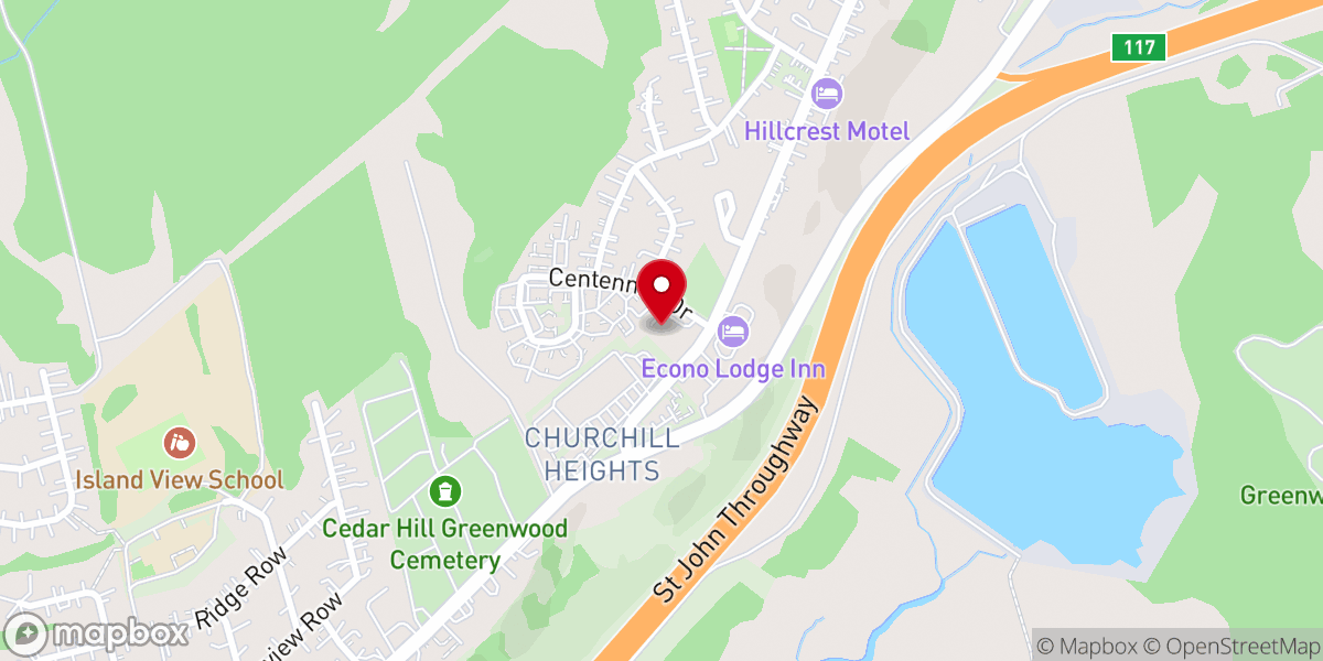 Map showing location of Truth Point Church