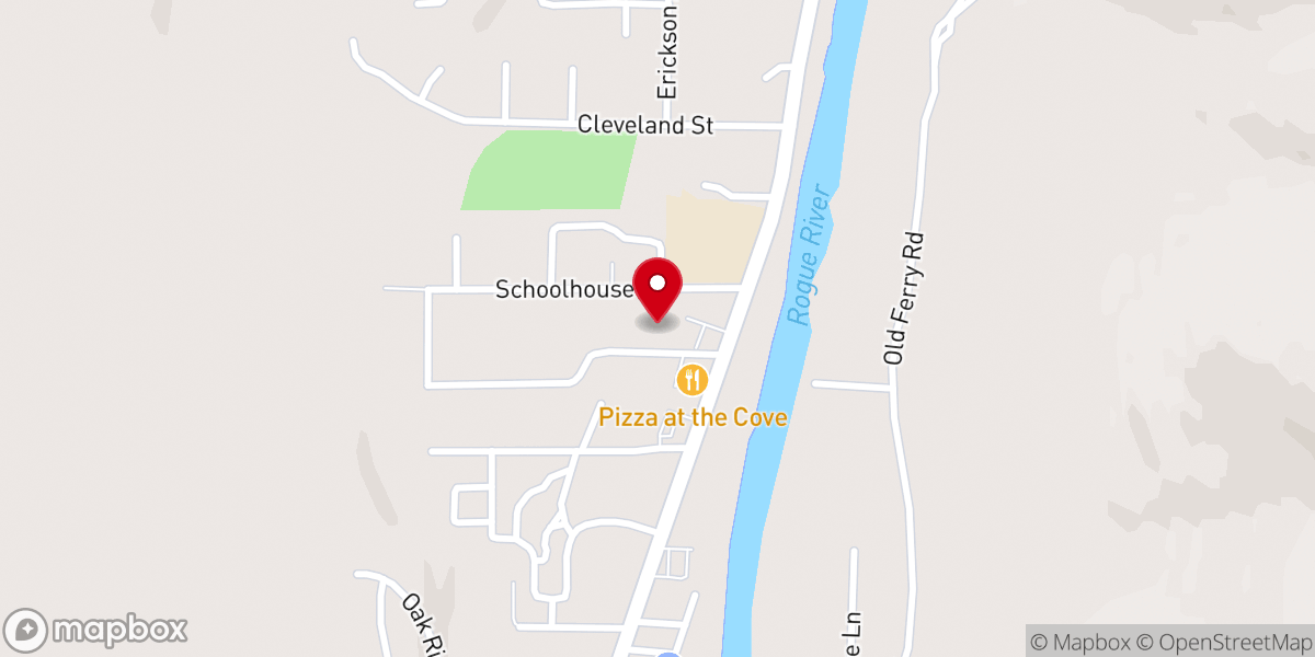 Map showing location of Assembly of God Church Shady Cove